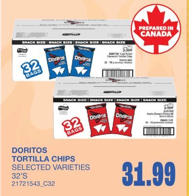 TORTILLA CHIPS, 32'S from Wholesale Club