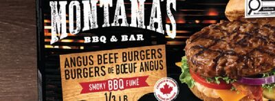 MONTANA'S SMOKY BBQ ANGUS BEEF BURGERS, 6 x from Fortinos