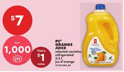 PC® ORANGE JUICE from No Frills