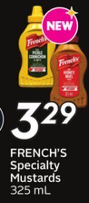 FRENCH'S Specialty Mustards from Safeway