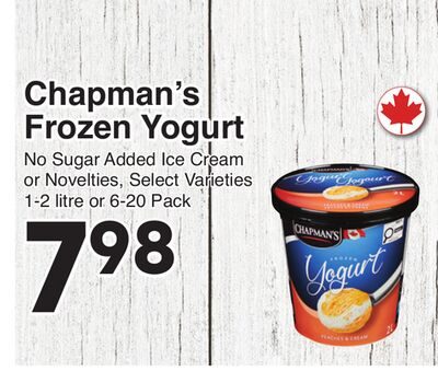 Chapman's Frozen Yogurt from AG Foods