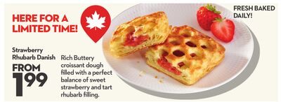 Strawberry Rhubarb Danish from Longo's