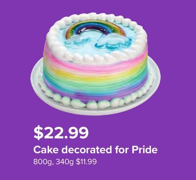 CAKE DECORATED FOR PRIDE from Metro
