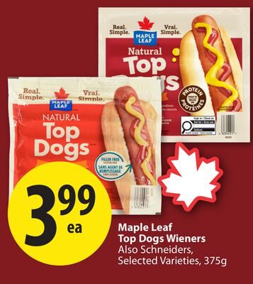 Maple Leaf Top Dogs Wieners from Save-On-Foods