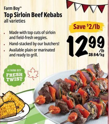 Farm Boy™ Top Sirloin Beef Kebabs from Farm Boy