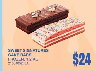 SWEET SIGNATURES CAKE BARS from Wholesale Club