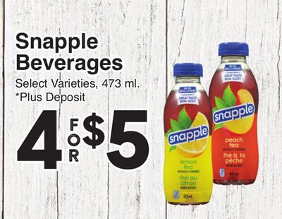 Snapple Beverages from AG Foods