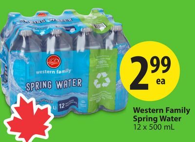 Western Family Spring Water from Save-On-Foods
