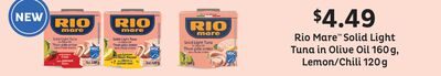 RIO MARE™ SOLID LIGHT TUNA IN OLIVE OIL , LEMON/CHILI from Fortinos