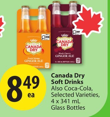 Canada Dry Soft Drinks from Save-On-Foods