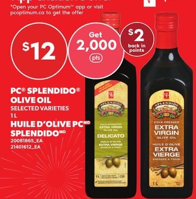 PC® SPLENDIDO® OLIVE OIL from Your Independent Grocer