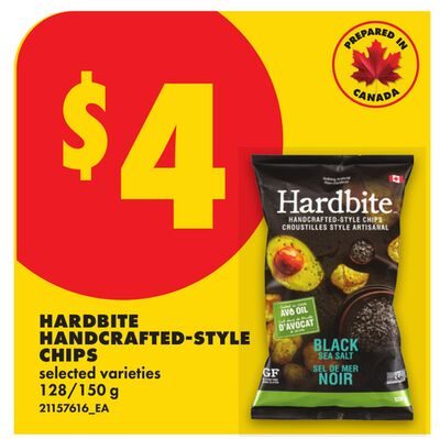 HARDBITE HANDCRAFTED-STYLE CHIPS from No Frills