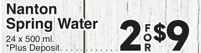 Nanton Spring Water from AG Foods