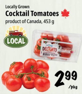 Locally Grown Cocktail Tomatoes from Farm Boy