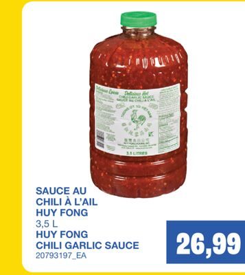 SAUCE AU CHILI À L'AIL, 3 from Wholesale Club