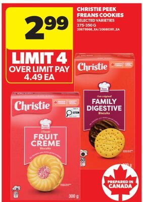 CHRISTIE PEEK FREANS COOKIES from Real Canadian Superstore