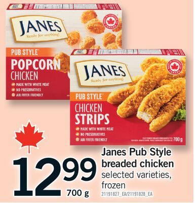 JANES PUB STYLE BREADED CHICKEN from Fortinos