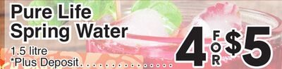 Pure Life Spring Water from AG Foods