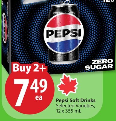 Pepsi Soft Drinks from Save-On-Foods