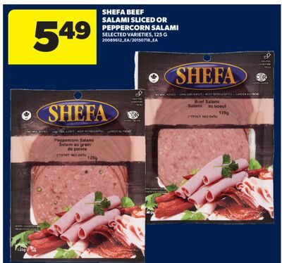 SHEFA BEEF SALAMI SLICED OR PEPPERCORN SALAMI from Real Canadian Superstore