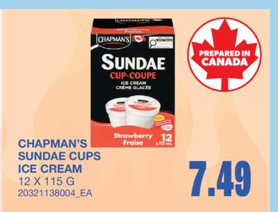 SUNDAE CUPS ICE CREAM, 12 X from Wholesale Club