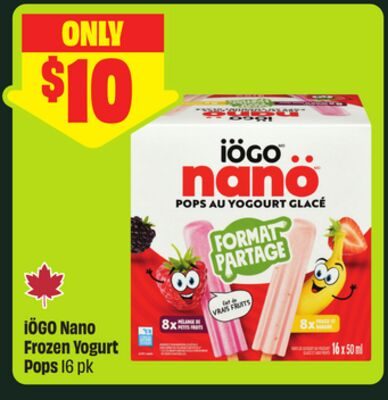 iÖGO Nano Frozen Yogurt Pops from FreshCo