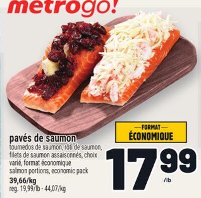 PAVÉS DE SAUMON | SALMON PORTIONS, ECONOMIC PACK from Metro
