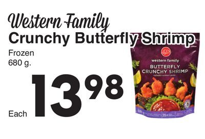 Western Family Crunchy Butterfly Shrimp from AG Foods