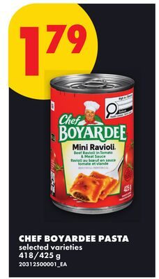 CHEF BOYARDEE PASTA from No Frills
