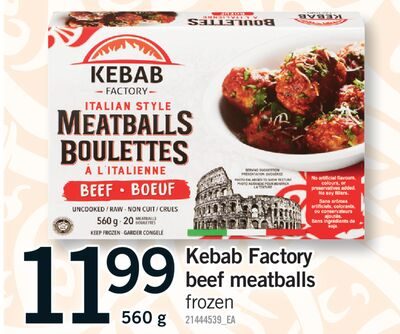 KEBAB FACTORY BEEF MEATBALLS from Fortinos