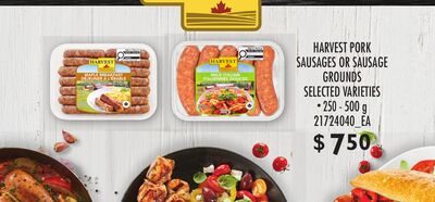 HARVEST PORK SAUSAGES OR SAUSAGE GROUNDS from Loblaws City Market