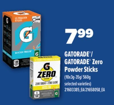 GATORADE®/GATORADE® ZERO POWDER STICKS, 10X3G-/ from Real Canadian Superstore