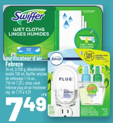 PURIFICATEUR D'AIR FEBREZE | FEBREZE PLUG OIL AIR FRESHENER from Metro