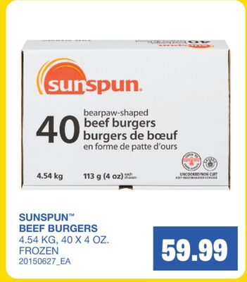 BEEF BURGERS from Wholesale Club