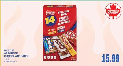 ASSORTED CHOCOLATE BARS, 14'S from Wholesale Club