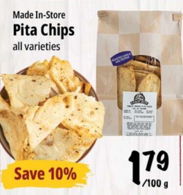 Made In-Store Pita Chips from Farm Boy