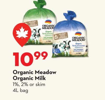 Organic Meadow Organic Milk from Longo's