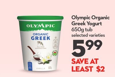 Organic Greek Yogurt from Longo's