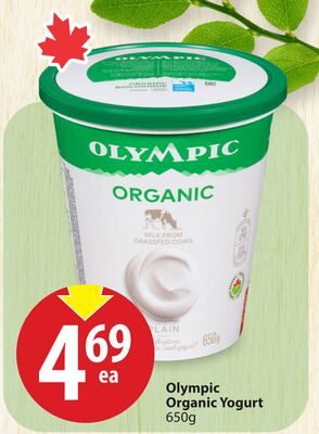 Olympic Organic Yogurt from Save-On-Foods