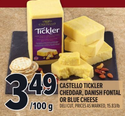 CASTELLO TICKLER CHEDDAR, DANISH FONTAL OR BLUE CHEESE from Metro