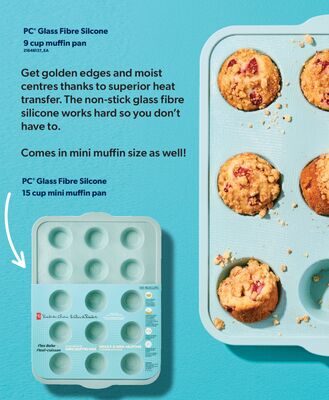 PC® GLASS FIBRE SILCONE, 9 CUP MUFFIN PAN from Real Canadian Superstore