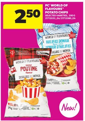 PC® WORLD OF FLAVOURS™ POTATO CHIPS from Real Canadian Superstore
