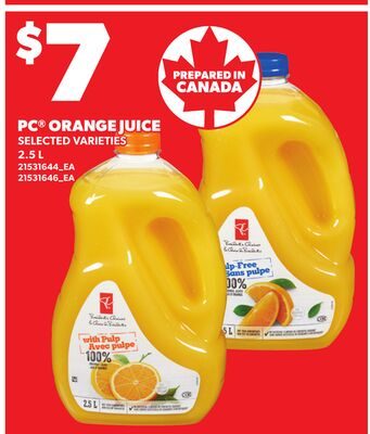 PC® ORANGE JUICE from Loblaws