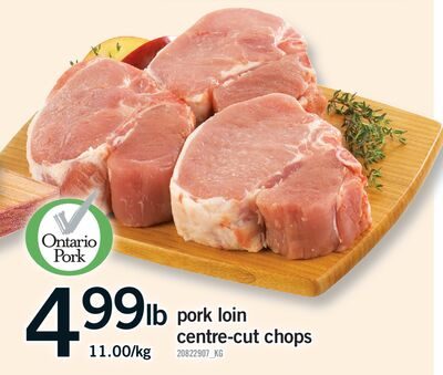 PORK LOIN CENTRE-CUT CHOPS from Fortinos
