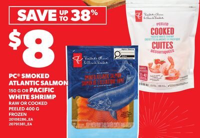 PC® SMOKED ATLANTIC SALMON, OR PACIFIC WHITE SHRIMP from Loblaws