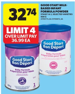 GOOD START MILK-BASED INFANT FORMULA POWDER from Real Canadian Superstore