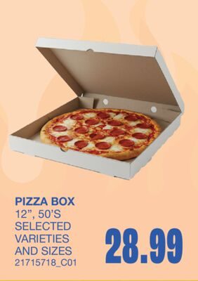 PIZZA BOX 12", 50'S from Wholesale Club