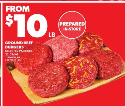 GROUND BEEF BURGERS from Zehrs