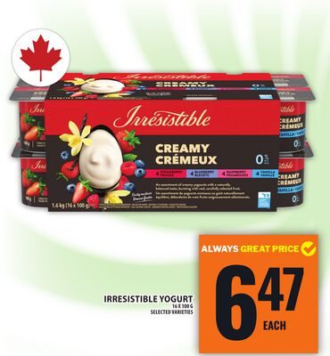 IRRESISTIBLE YOGURT from Food Basics