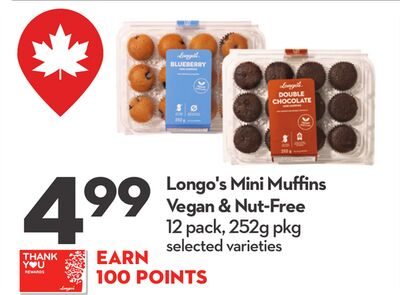 Longo's Mini Muffins Vegan & Nut-Free from Longo's